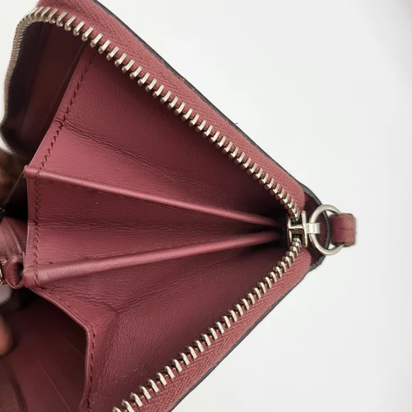 GUCCI GG Supreme Blooms Round Zip Long Wallet Floral Print Pink Canvas Leather.. - Picture 11 of 14